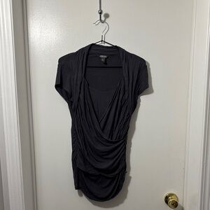 Kenneth Cole Reaction Charcoal Drape Top